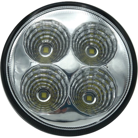 Tiger Lights 12V Round Flush Mount LED Light 20 Watts, Flood Offroad Light; TL8100